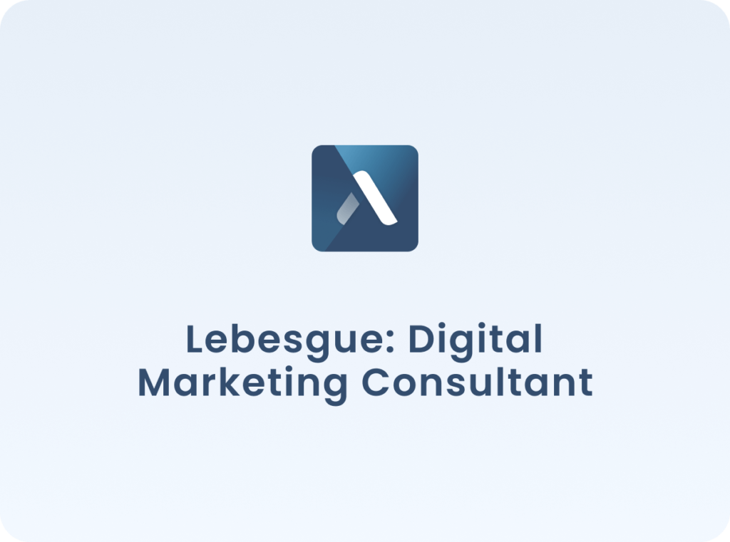 Lebesgue: Digital Marketing Consultant cover image