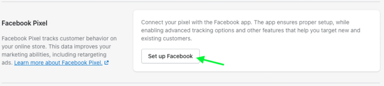 how to setup the facebook pixel on shopify