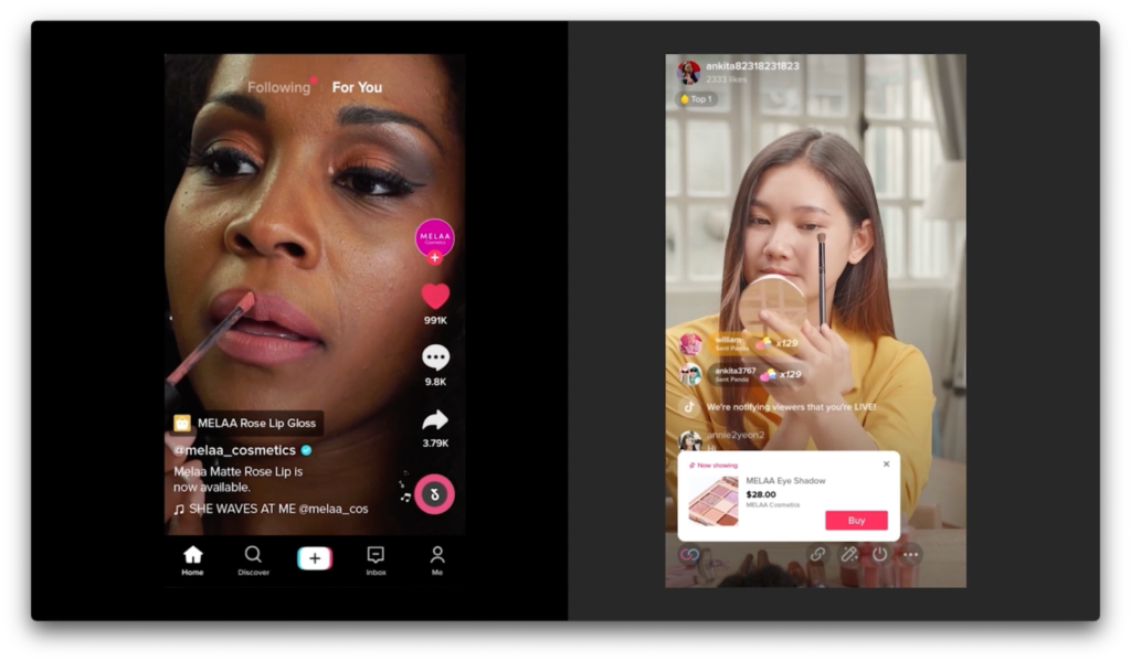 tiktok ads with shoppable festures for shopify store