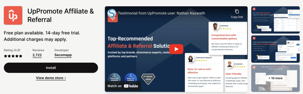 UpPromote Affiliate & Referral cover