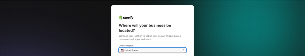 step 5 in creating shopify store