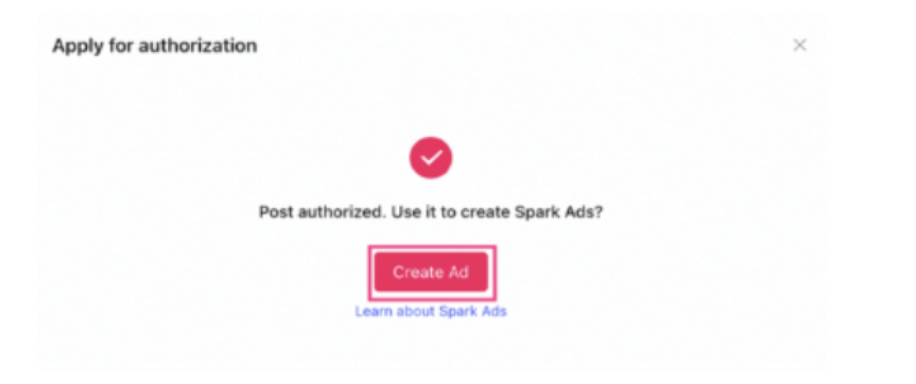 create spark ad on tiktok