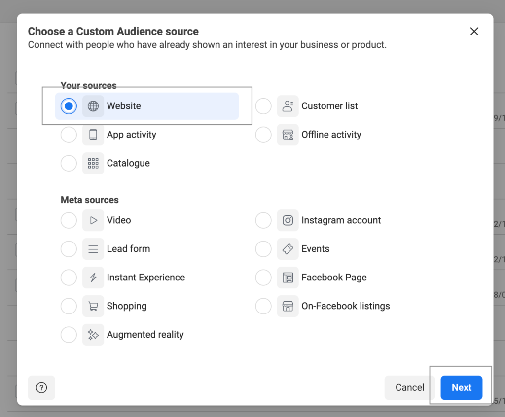 custom audience source