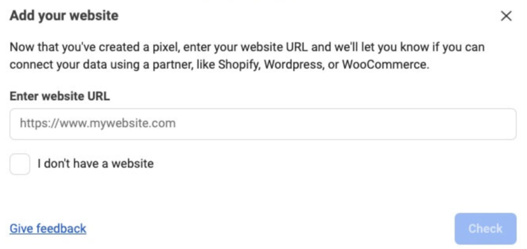 how to install the facebook pixel on shopify add your website