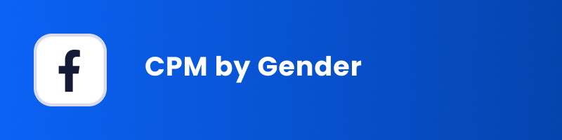 Facebook CPM by Gender cover