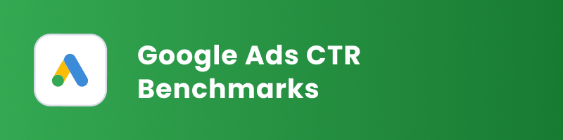 google ads ctr benchmarks