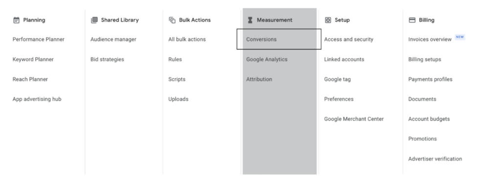 google ads conversion measurment