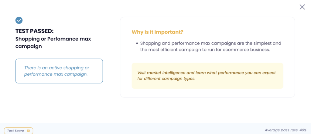 performance max checlikst for audit