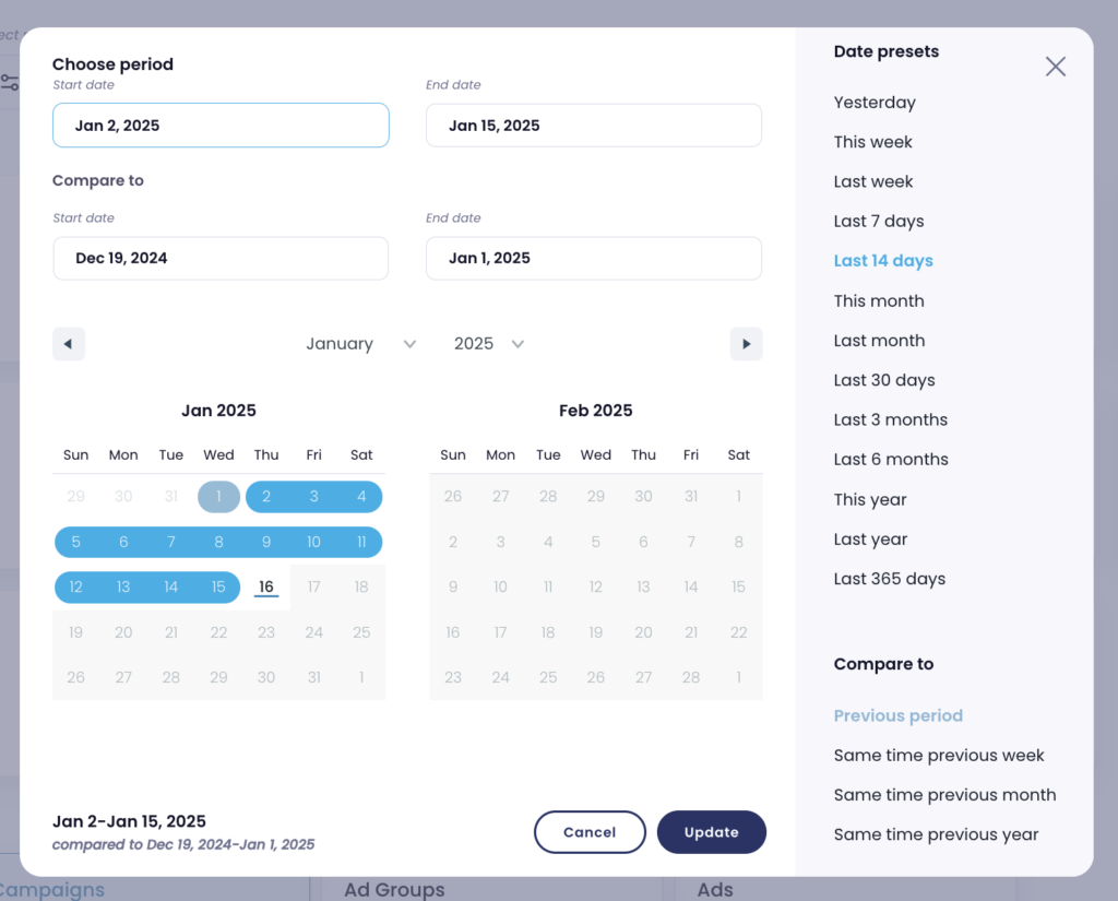 data range in lebesgue ai cmo