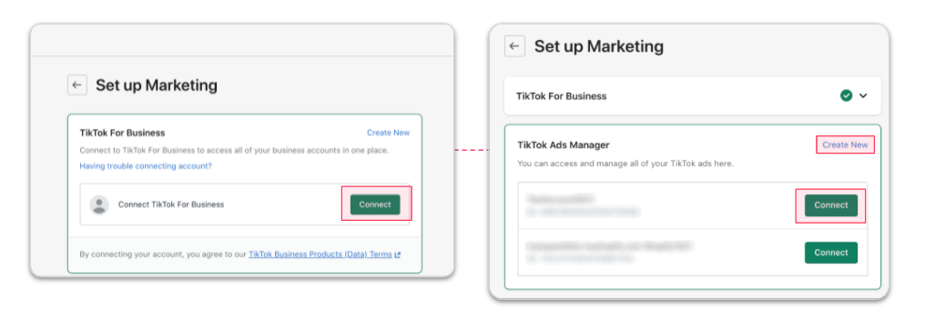 steps to connect shopify with tiktok ads