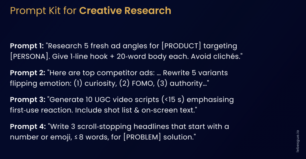 prompts for ai for creative research