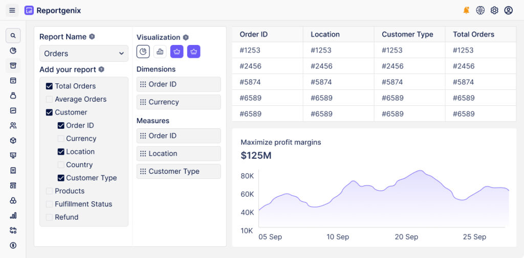 Reportgenix dashboard