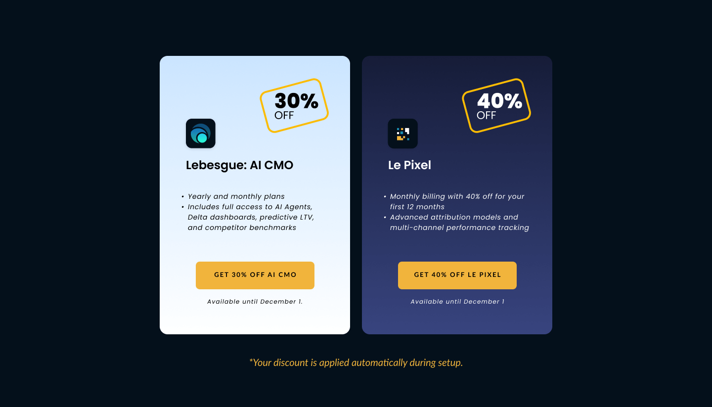 Black Friday AI Deals for eCommerce | Lebesgue 2025