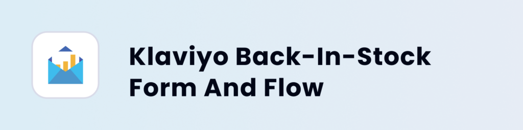 Klaviyo Back-In-Stock Form And Flow cover